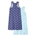 thumbnail image 2 of George Girls' Tank Nightshirt 2-Pack, 2 of 2