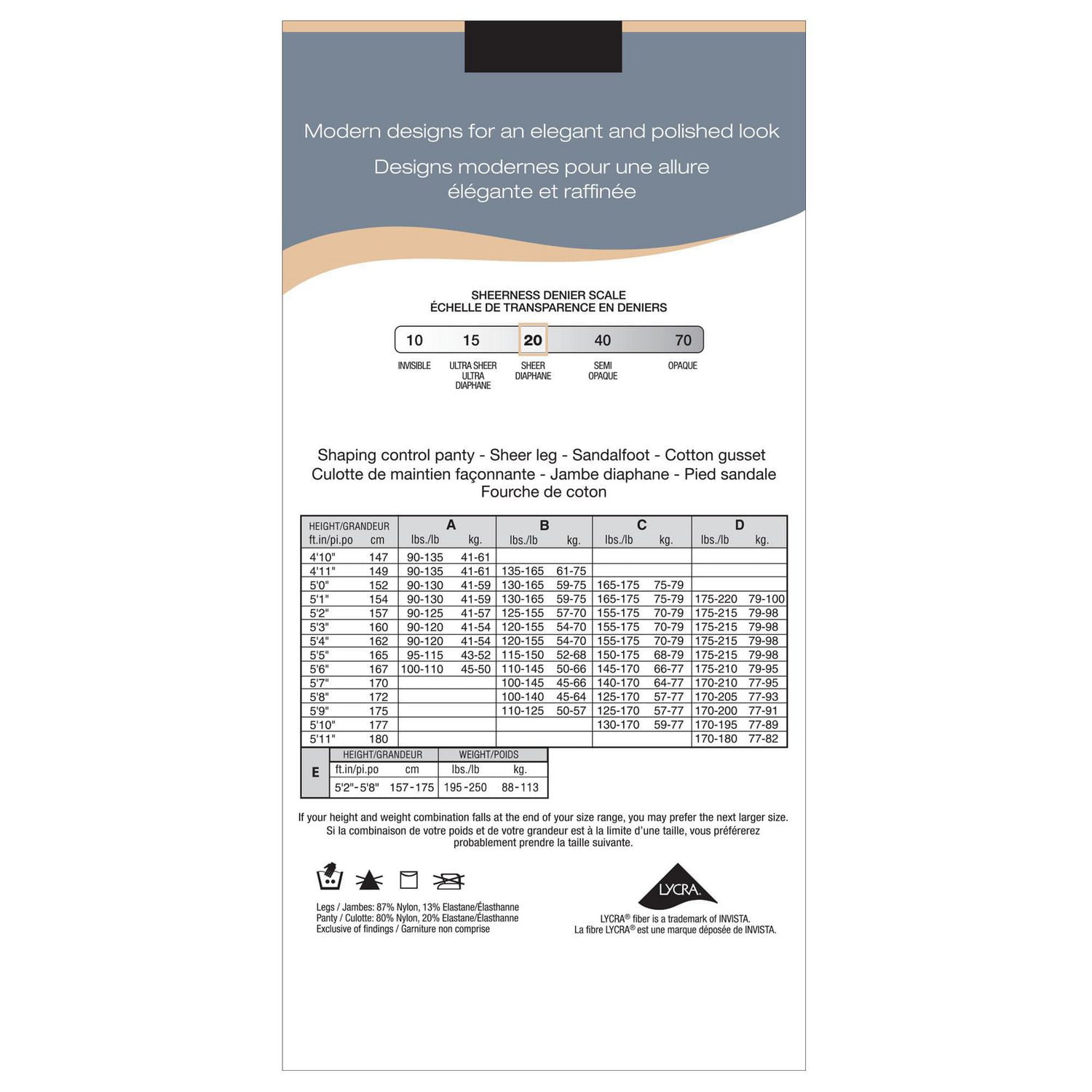 Secret® Deluxe Culotte façonnante 1pk Tailles: à E