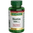 thumbnail image 1 of NATURE'S BOUNTY Biotin, 1000 mcg, Helps to Maintain the Body's Ability to Metabolize Nutrients, A Factor In The Maintenance Of Good Health, Value Size, Coated Tablets 200, 1 of 6