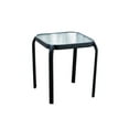 thumbnail image 1 of Table d'appoint empilable de 16 po carré - Noir, 1 of 2
