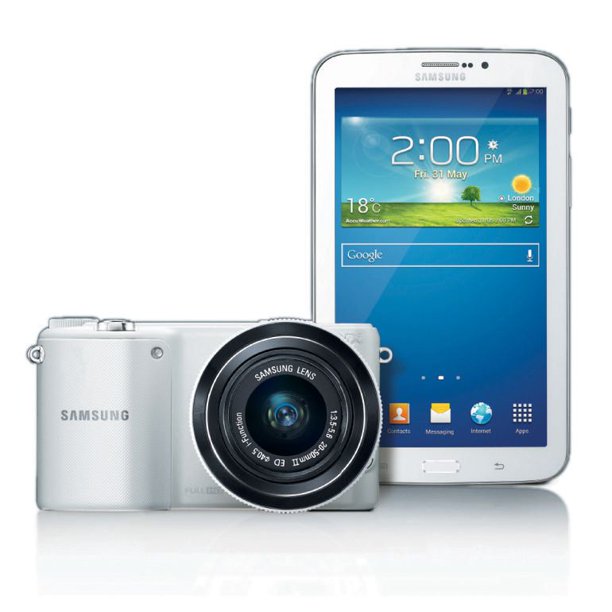 Ensemble Samsung NX2000 (Blanc) avec Samsung Galaxy Tab 3 (7 po)