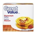 thumbnail image 1 of Great Value Homestyle Waffles, 1 of 4