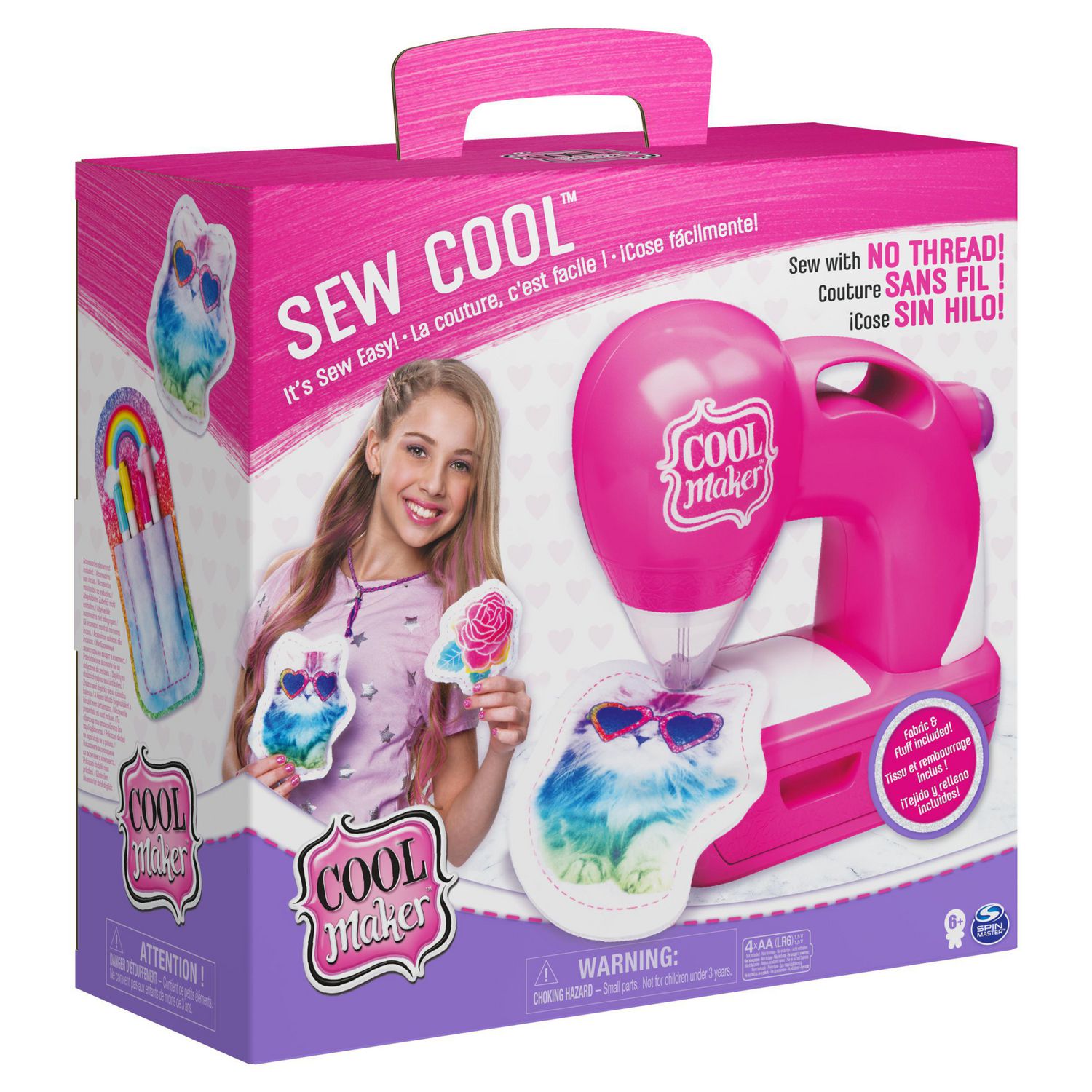 Sew Cool Sewing Machine with 5 Trendy Projects & Fabric - Walmart.ca