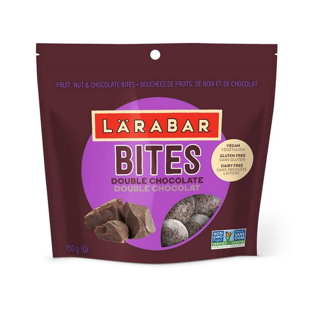 Double chocolat sans gluten ni produits laitiers Bites de Lärabar 150 g