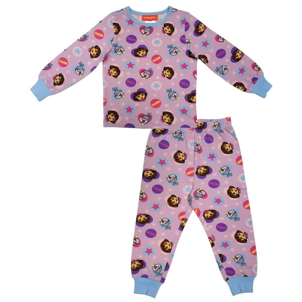 Dora the Explorer Toddler Girl's 2-Piece Long Sleeve Pajama Set ...