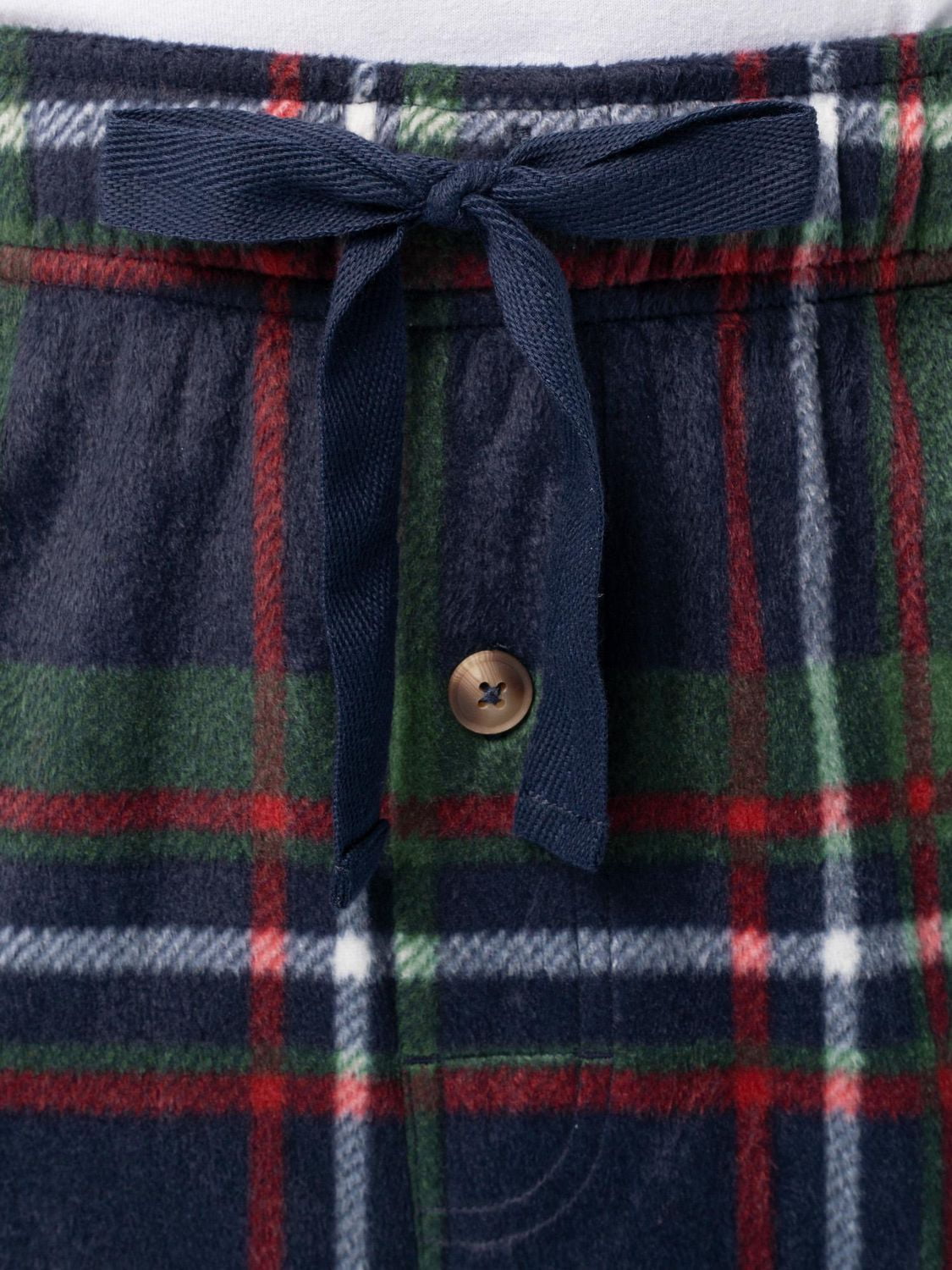 Fruit of the Loom Men's Microsuede Fleece Lounge Pants, green, blue and red plaid, Size S, M, L and XL