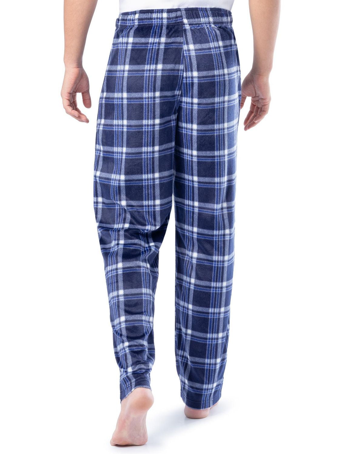 Fruit of the Loom Men's Microsuede Fleece Lounge Pants, blue, Sizes S, M, L and XL