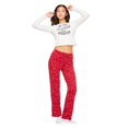 thumbnail image 1 of No Boundaries Women's Pajama 2-Piece Set, 1 of 6