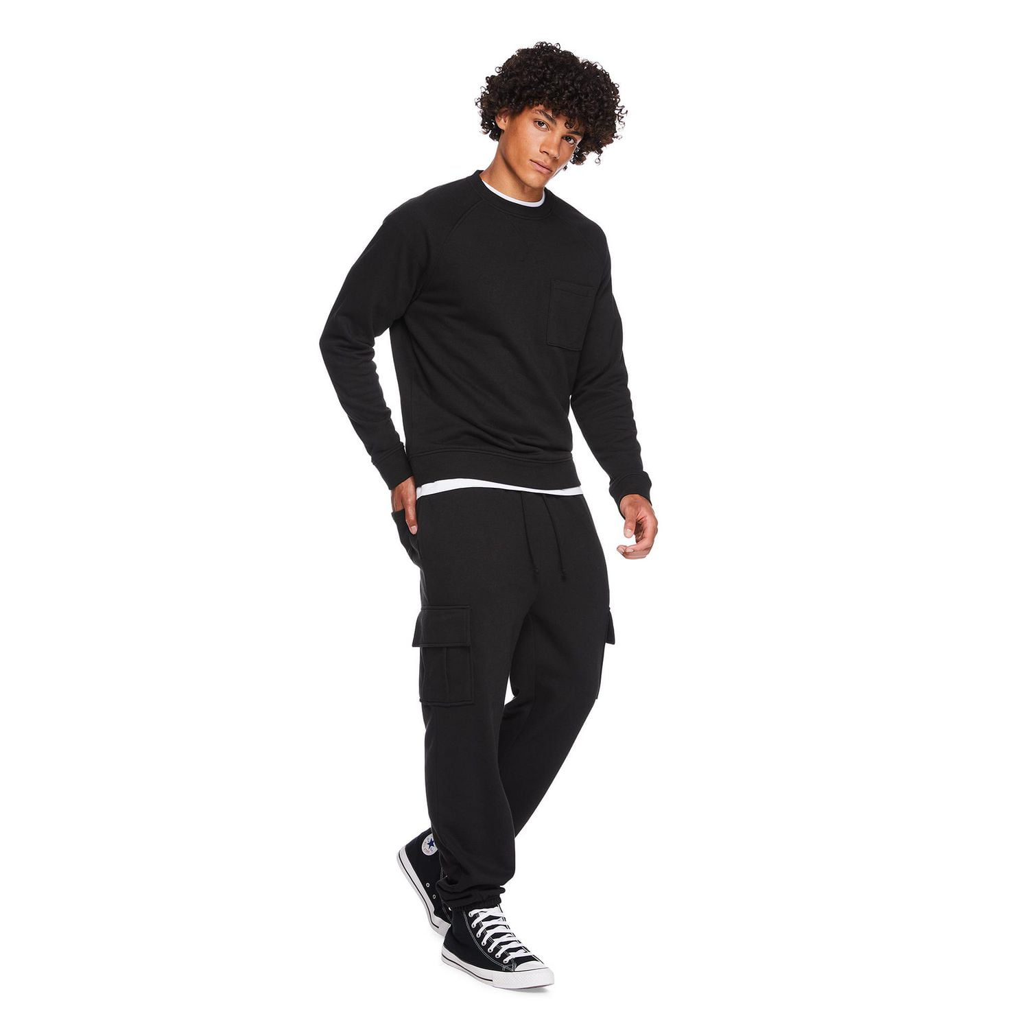 No Boundaries All Gender Fleece Cargo Jogger Pants