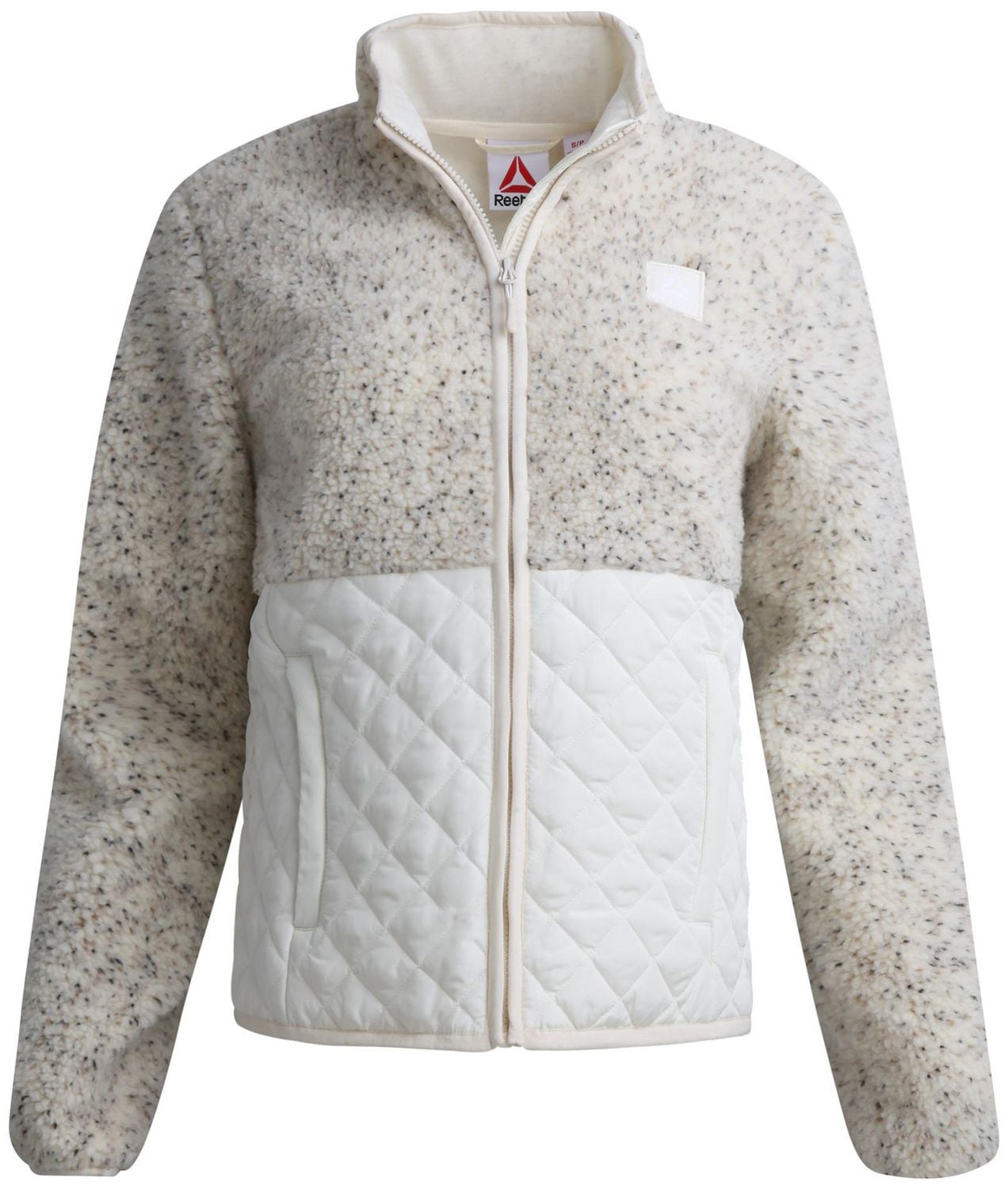Reebok Women's Sherpa and Diamond Quilt Mix Jacket
