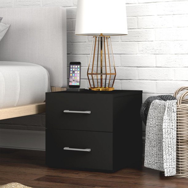 Living Essentials by Hillsdale Lundy Nightstand With USB Walmart.ca