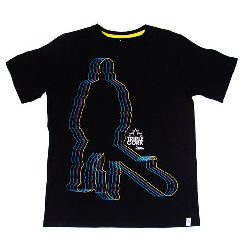 TRIPLE CORK par MARK McMORRIS Tee-shirt graphique pour garçons imprimé "Centré"