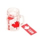 Pot mason Canadiana en verre à motif de feuille d'érable – image 1 sur 1