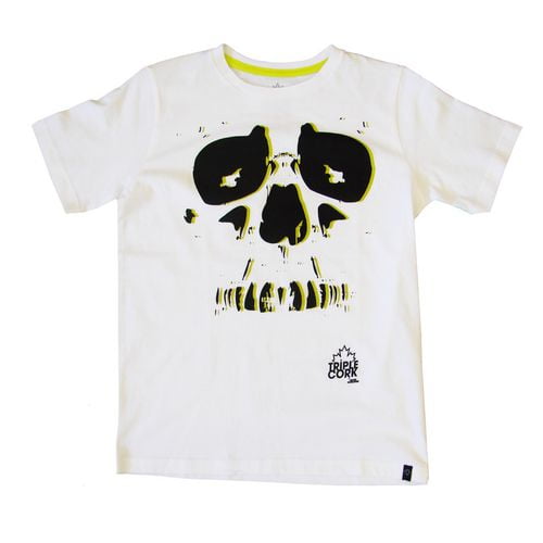 TRIPLE CORK par MARK McMORRIS Tee-shirt graphique pour garçons imprimé "Crâne 3D"