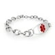 MedicEngraved - Mens Womens 316L Stainless Steel Medical Id Chain Bracelet with Red Tag - 5 Lines of Engraving Included - image 4 of 6