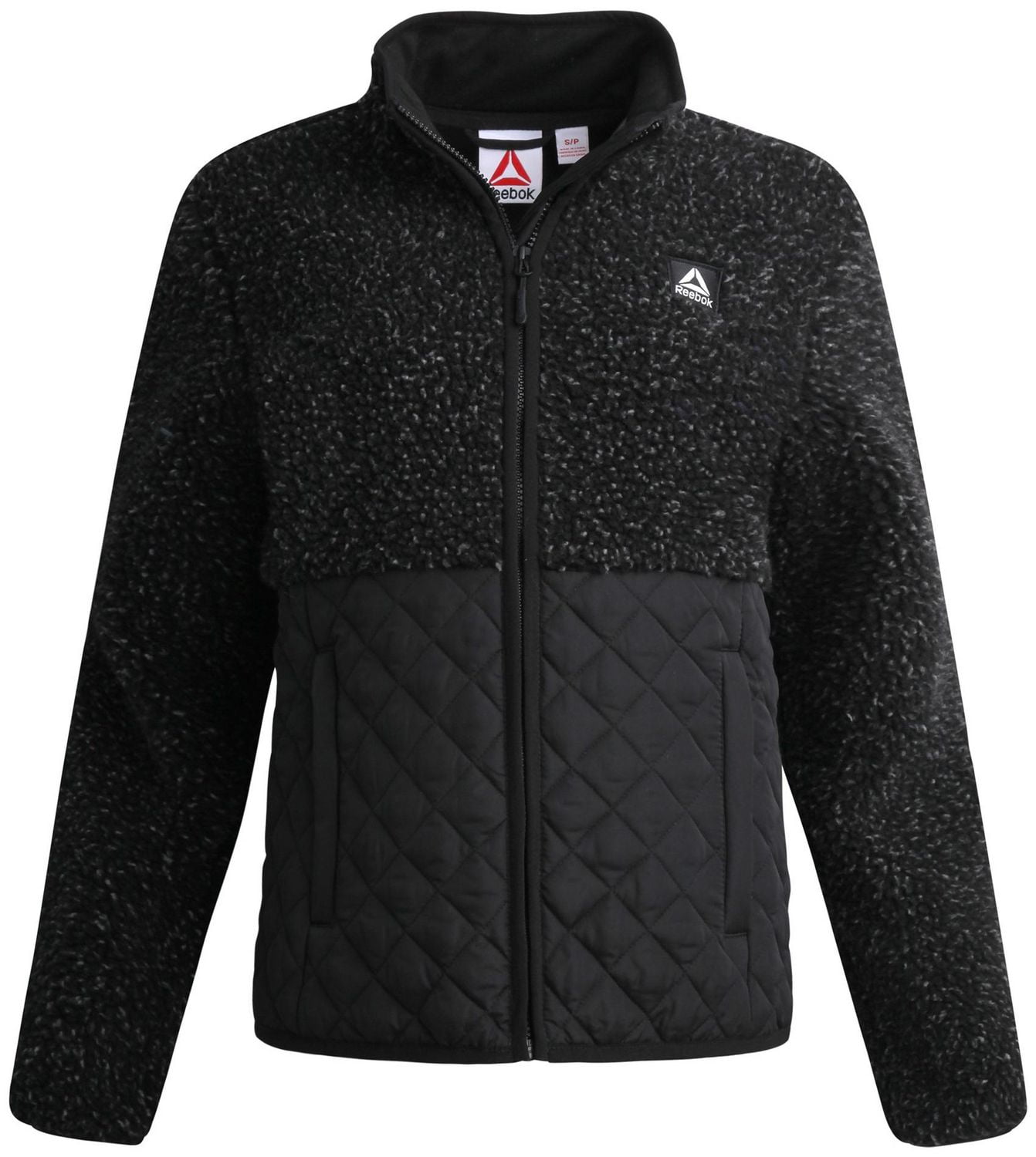 Reebok Women's Sherpa and Diamond Quilt Mix Jacket