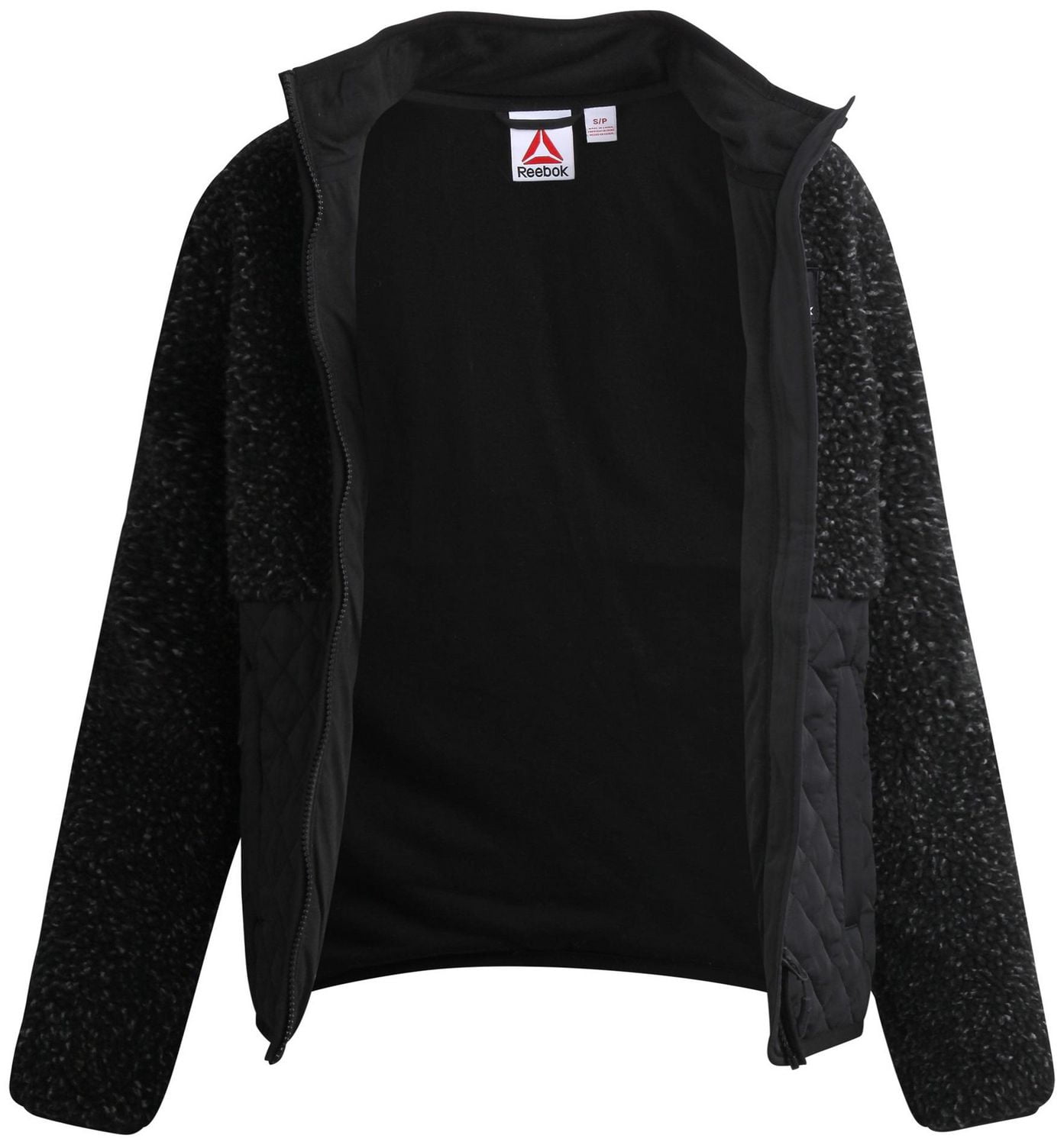 Reebok Women's Sherpa and Diamond Quilt Mix Jacket