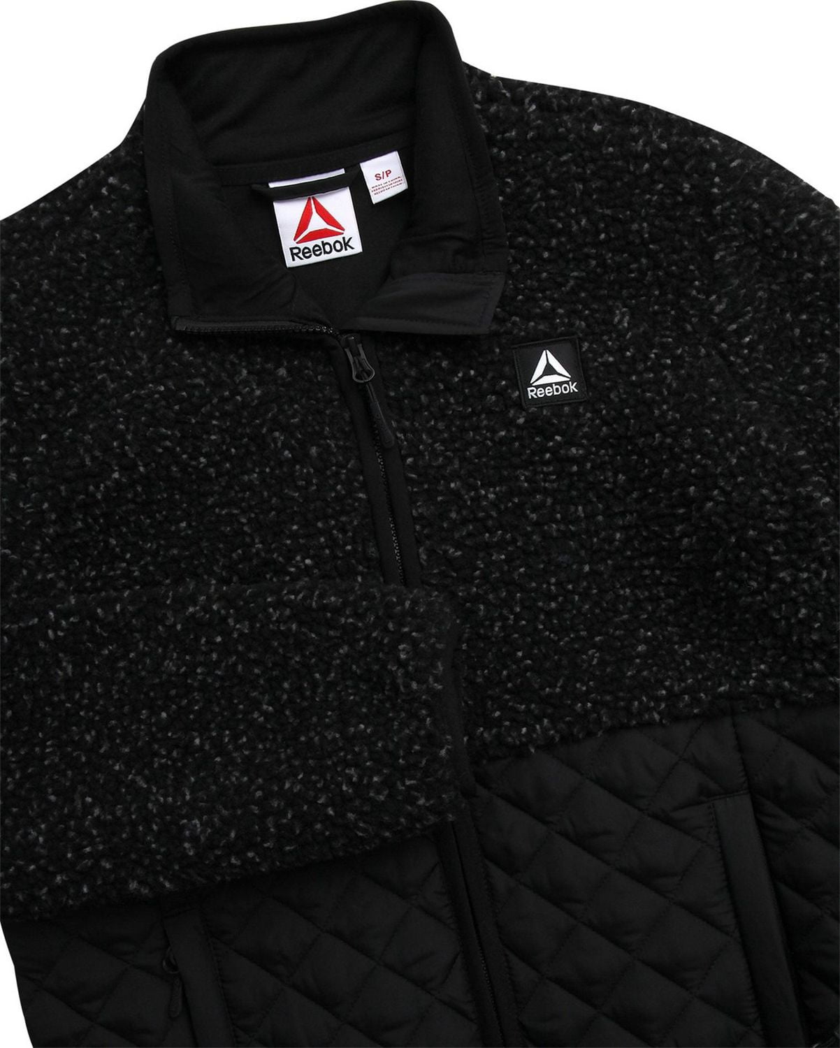 Reebok Women's Sherpa and Diamond Quilt Mix Jacket
