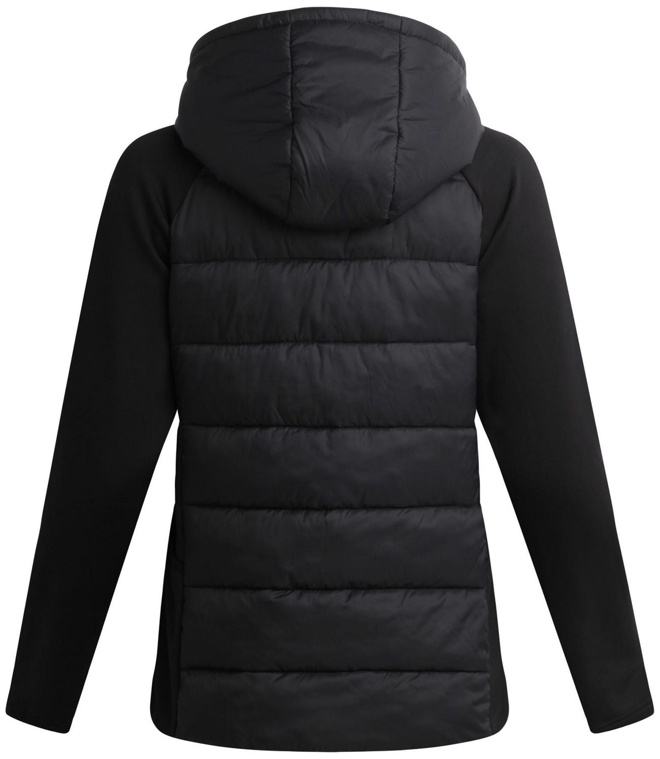Reebok Women's Stretch Knit & Quilted Insulated Woven Jacket