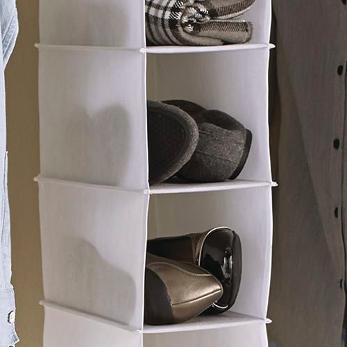 Mainstays 10 Compartment Closet Organizer, 10-shelf shoes and other  accessories hanging organizer, White