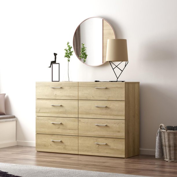 Living Essentials by Hillsdale Lundy Wood 8Drawer Dresser Walmart.ca