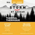 thumbnail image 5 of Storm by Cougar Men's 3 Pair Pack Cotton Crew Socks, 5 of 5