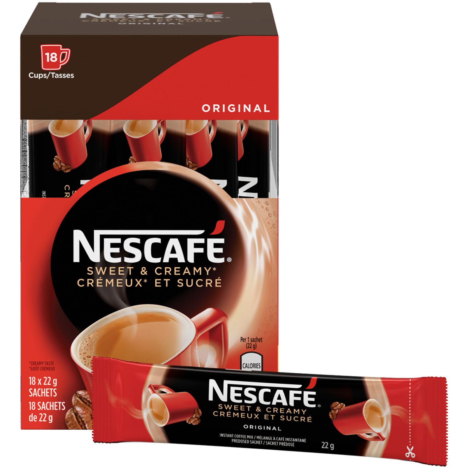 Nescafe Sweet Creamy Original Instant Coffee Sachets Walmart Canada