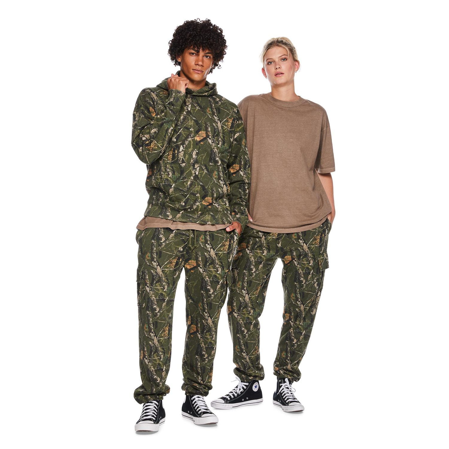 No Boundaries All Gender Fleece Cargo Jogger Pants