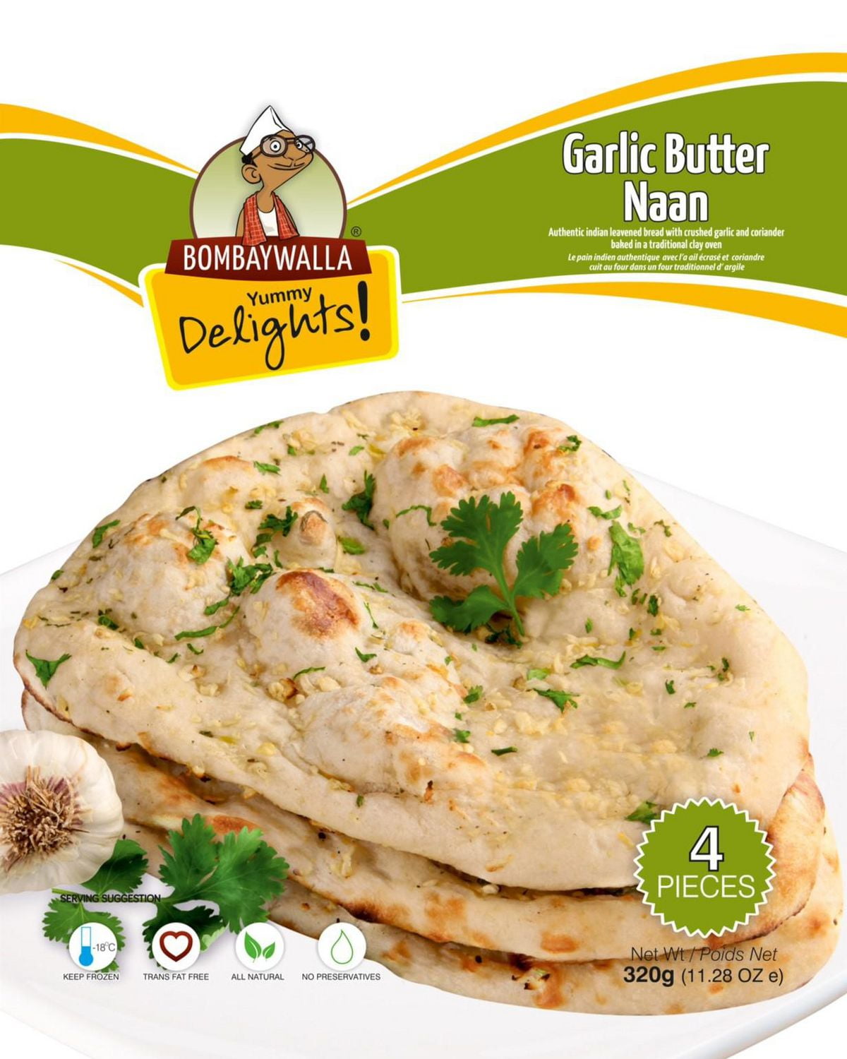 BombayWalla Yummy Delights Garlic Butter Naan Walmart Canada