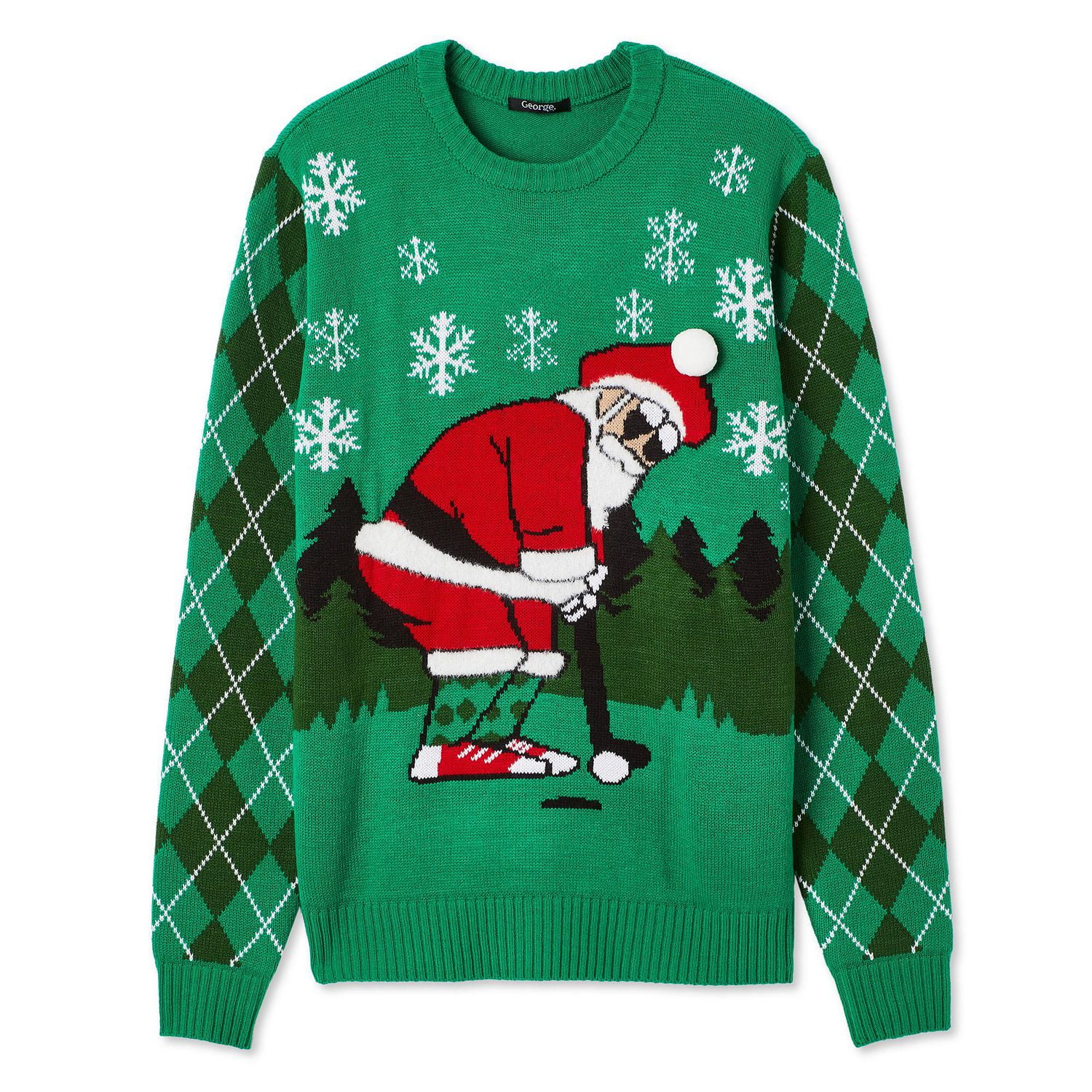 George Men's Holiday Novelty Sweater