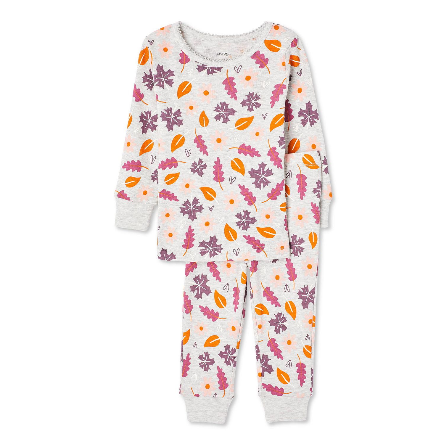 George Baby Girls Pajama 2 Piece Set Sizes 6 24 months