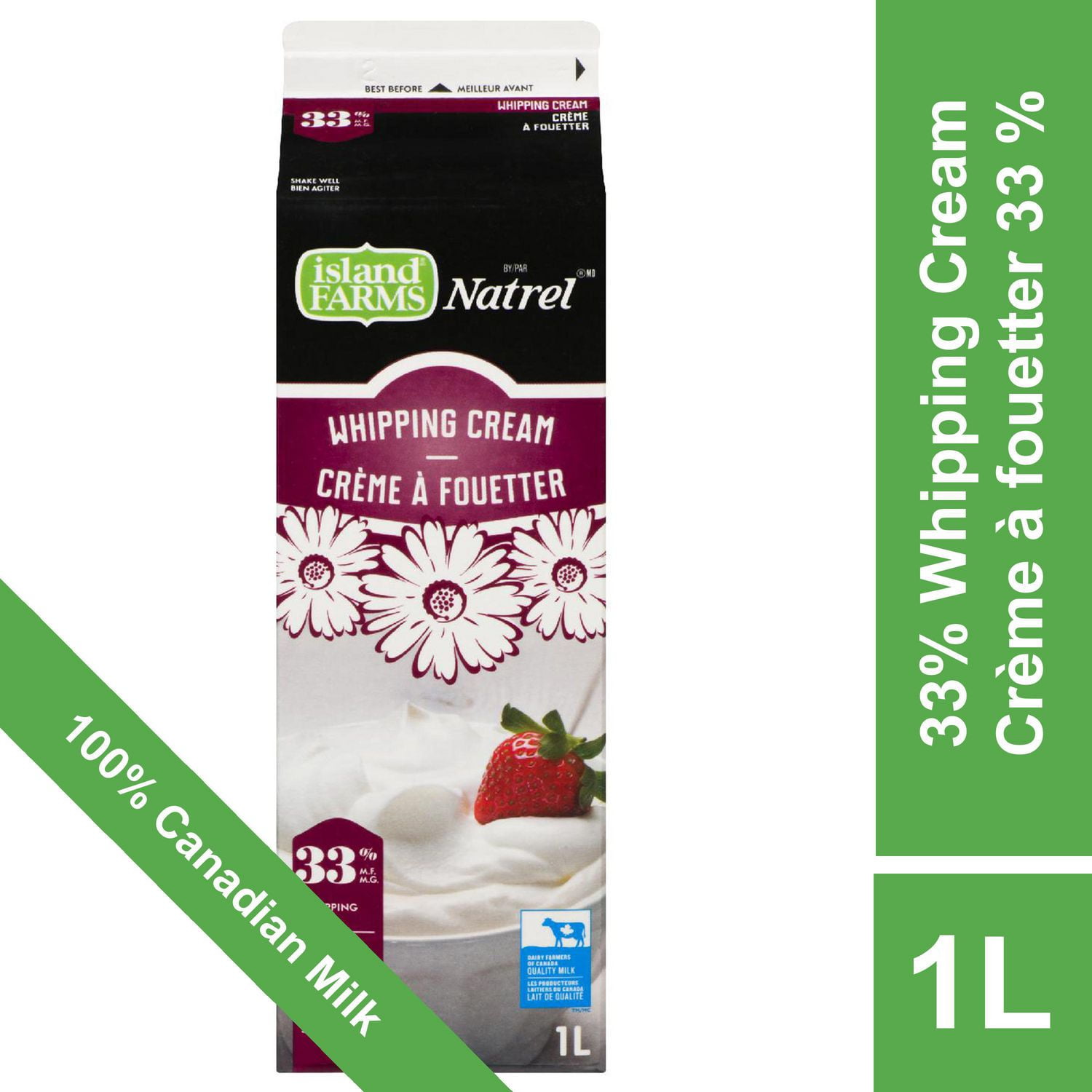 Island Farms by Natrel 33 Whipping Cream Walmart Canada