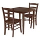 Winsome Table de salle à manger carrée 3 pièces Groveland avec 2 chaises – image 1 sur 5