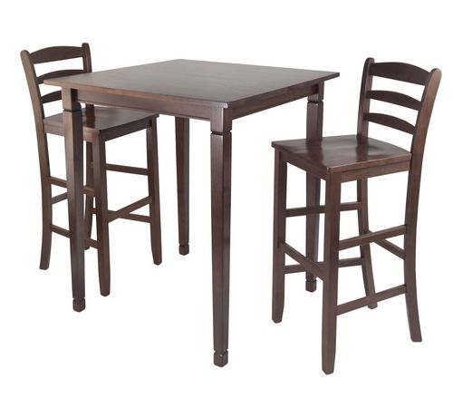 Winsome Kingsgate High/Pub Dining Table with Ladder Back High Chair ...