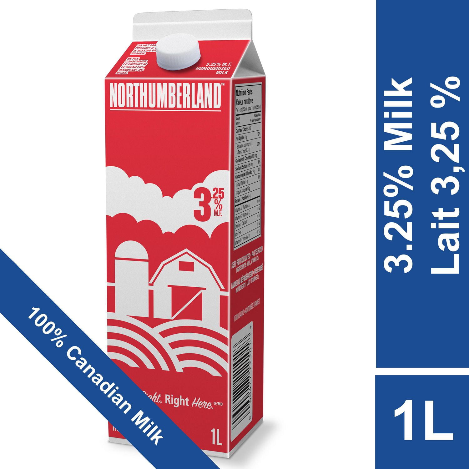 Northumberland Homogenized 3.25 Milk Walmart Canada