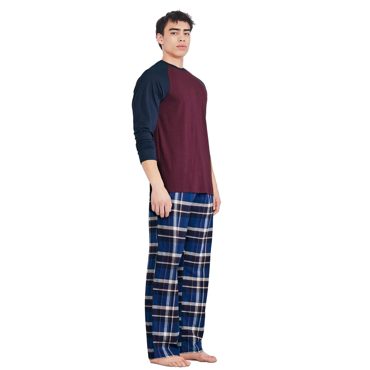 George Men's Raglan Pajama 2-Piece Set, Sizes S-2XL