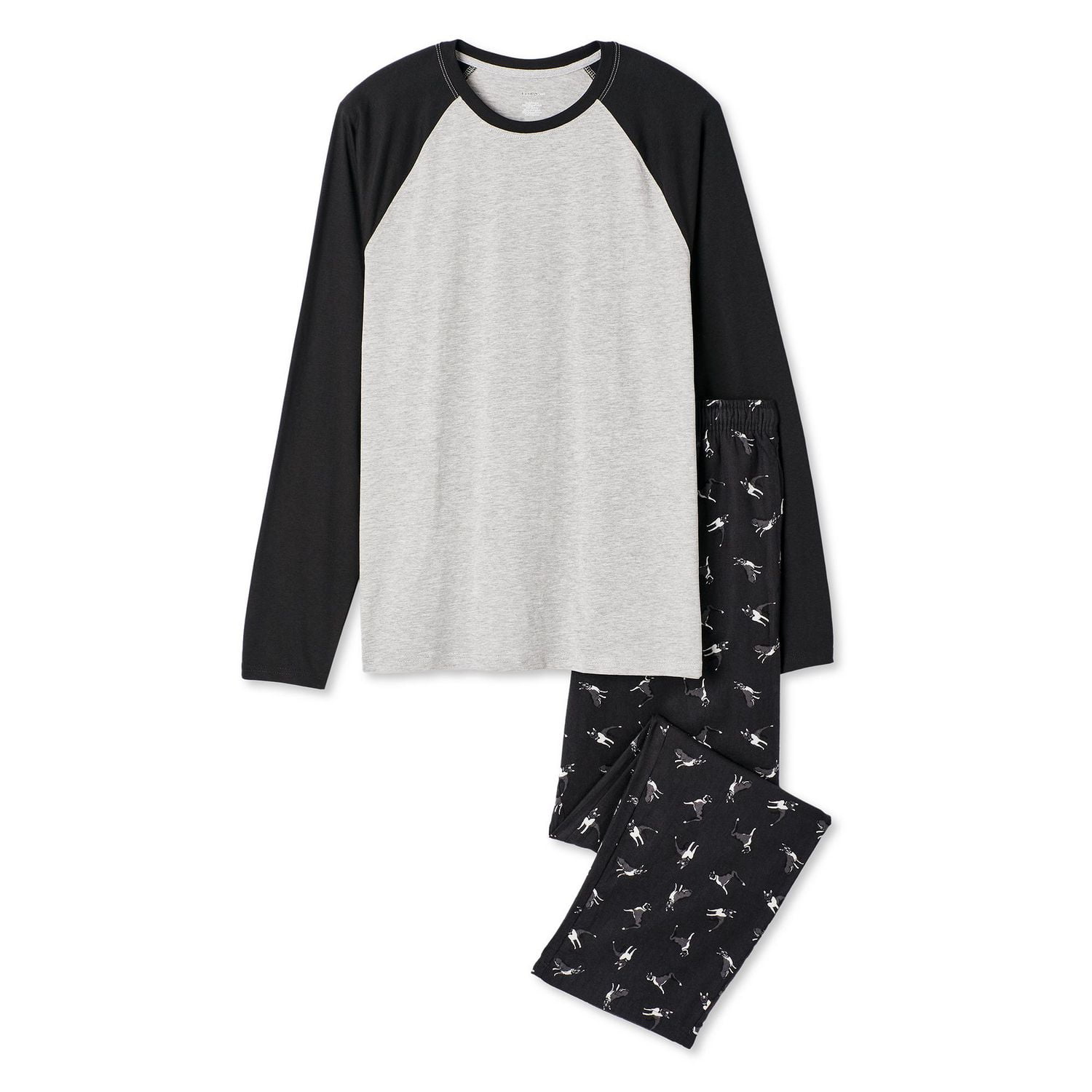 George Men's Raglan Pajama 2-Piece Set, Sizes S-2XL