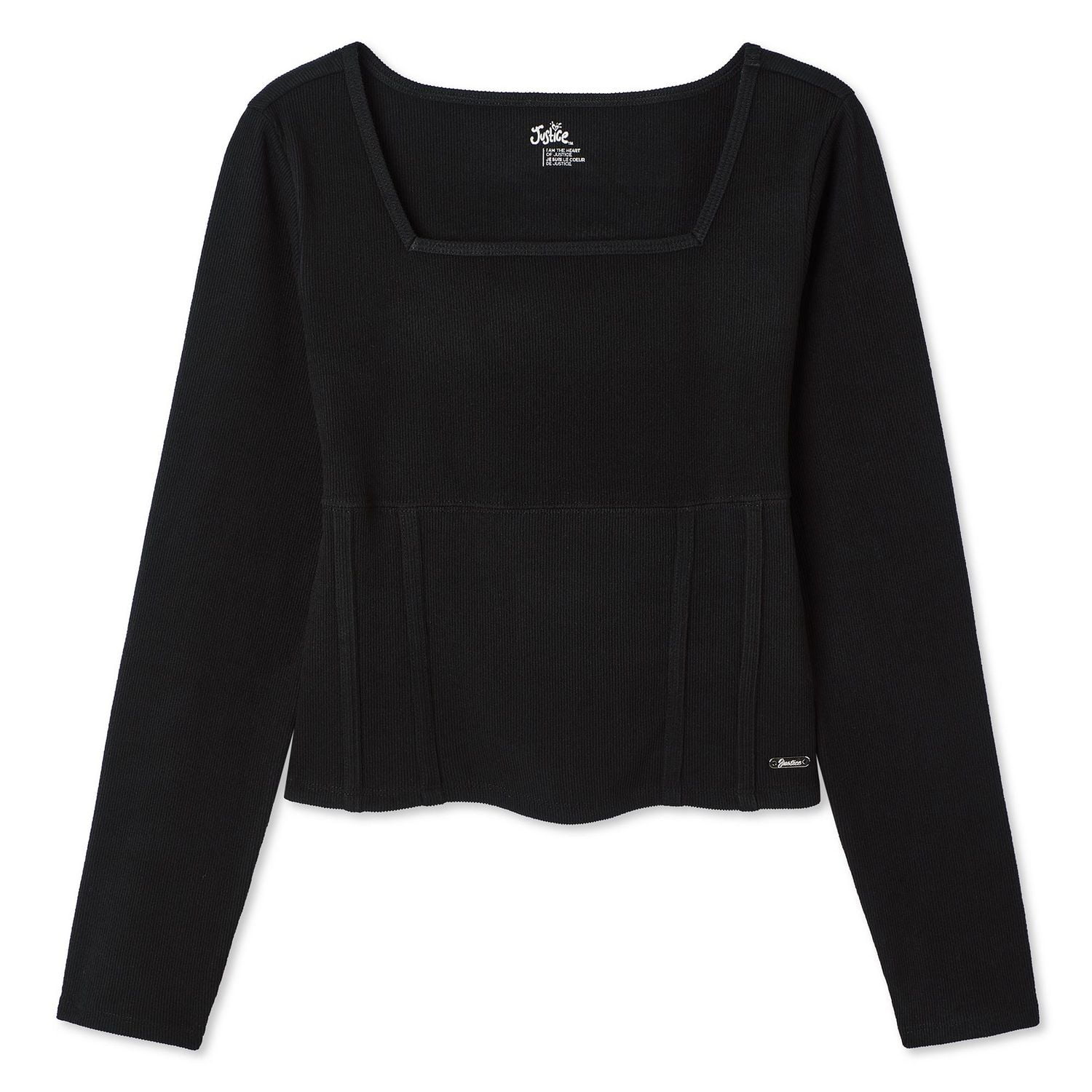 Justice Girls' Seamed Top, Sizes XS-XL