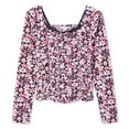 thumbnail image 3 of Justice Girls' Printed Lace Top, 3 of 3