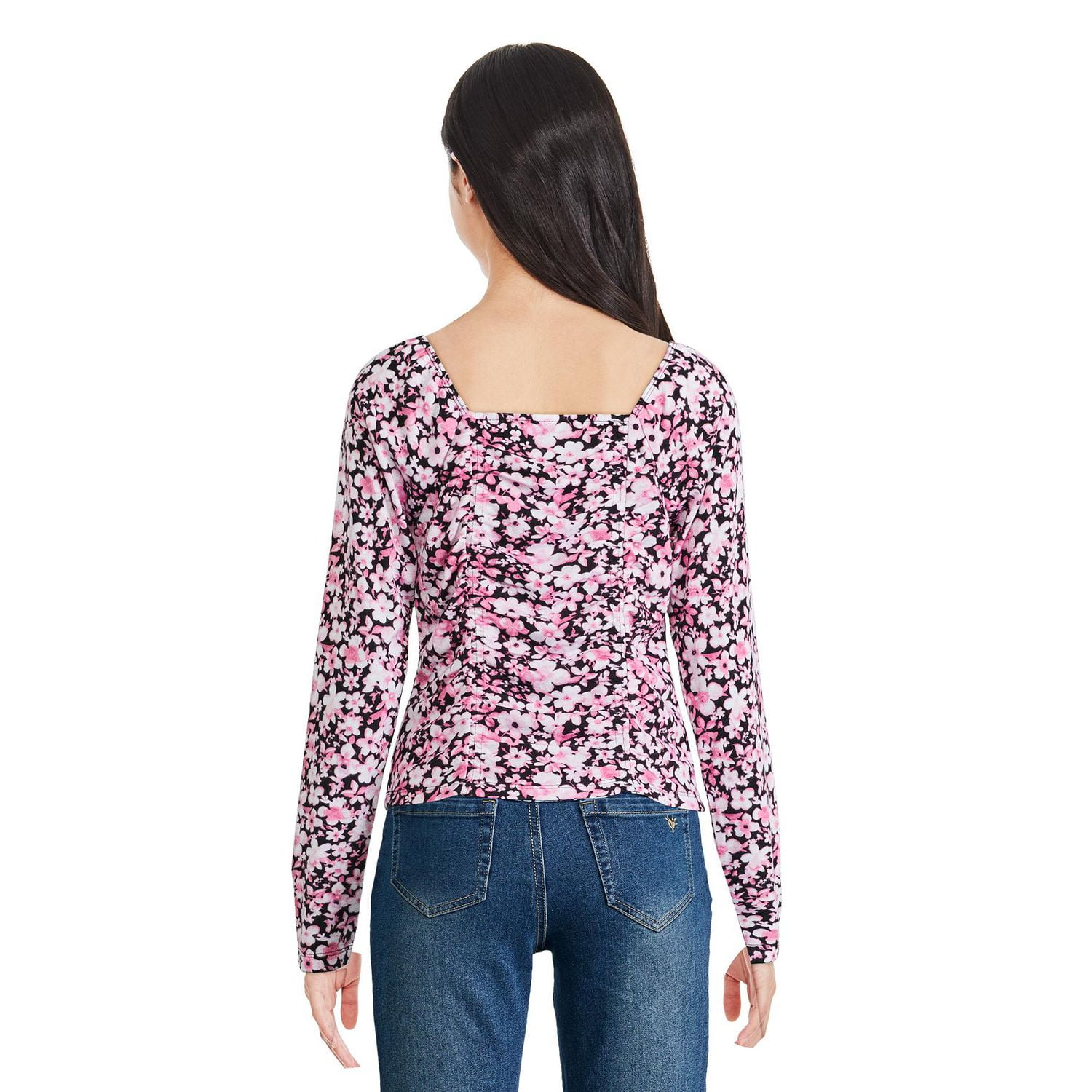 Haut imprimé en dentelle Justice pour filles Tailles TP–TG