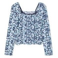 thumbnail image 3 of Justice Girls' Printed Lace Top, 3 of 3