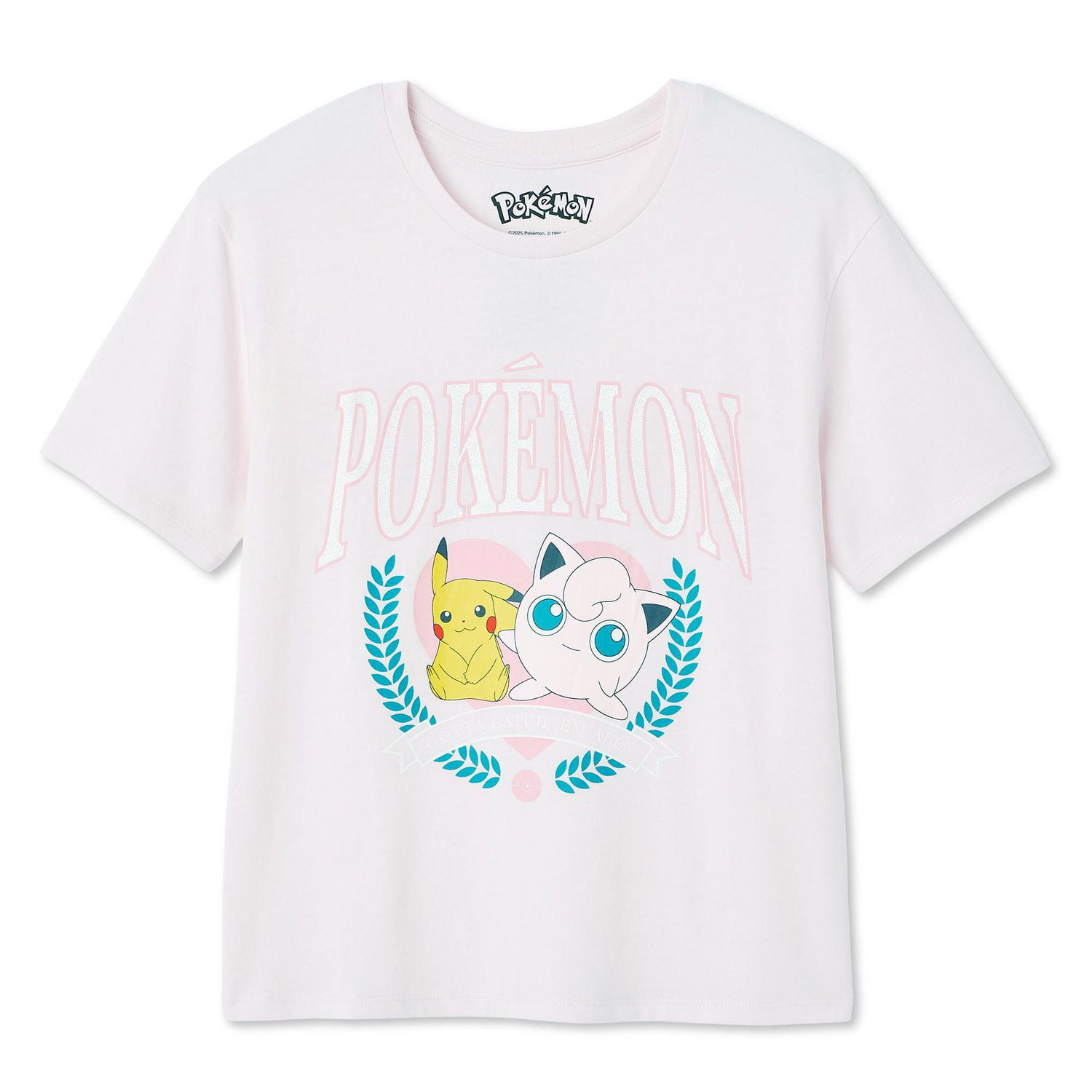 Pokemon Girls' Short Sleeve Tee, Sizes XS-XL