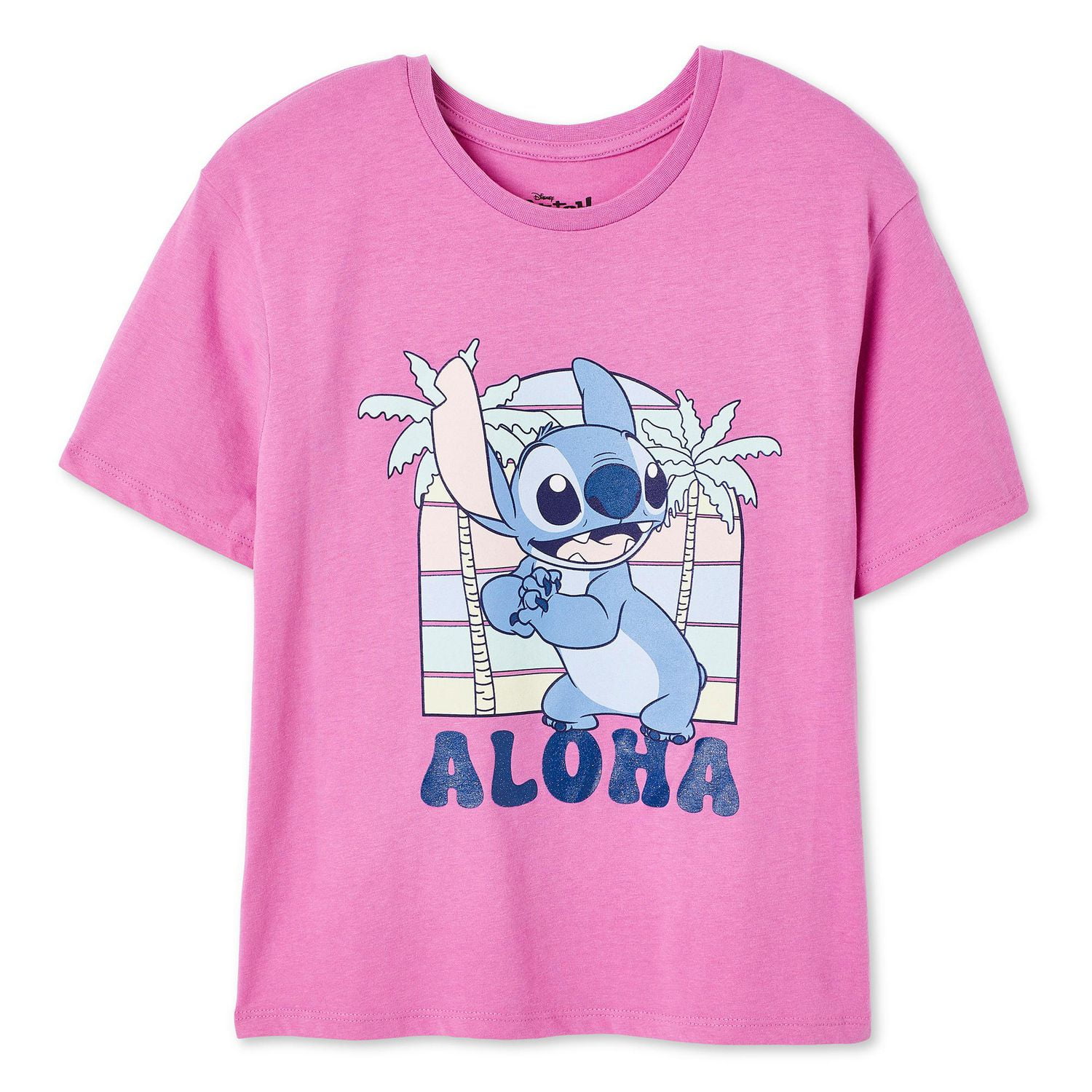 Disney Girls' Stitch Short Sleeve Tee