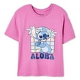thumbnail image 3 of Disney Girls' Stitch Short Sleeve Tee, 3 of 3