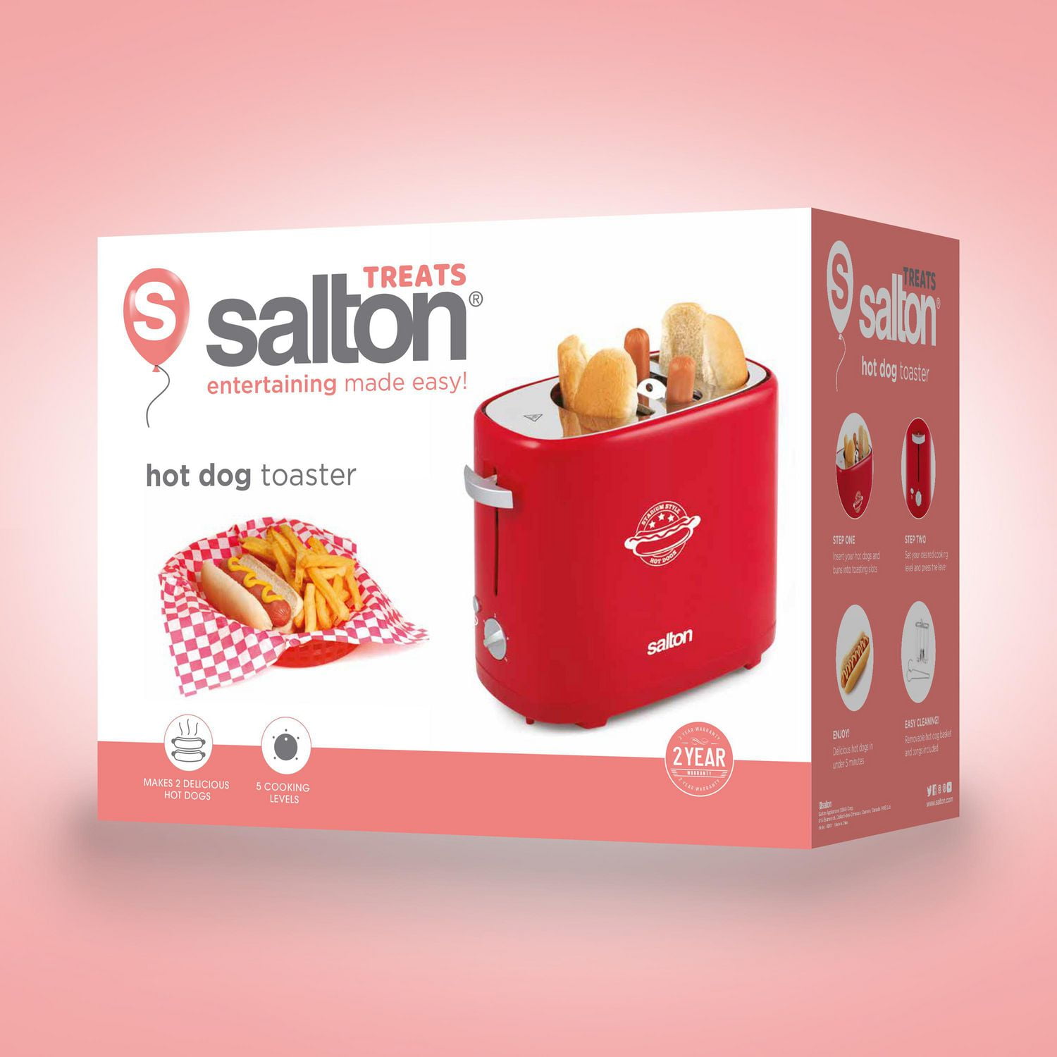 Salton Hot Dog Toaster HD1911 Walmart