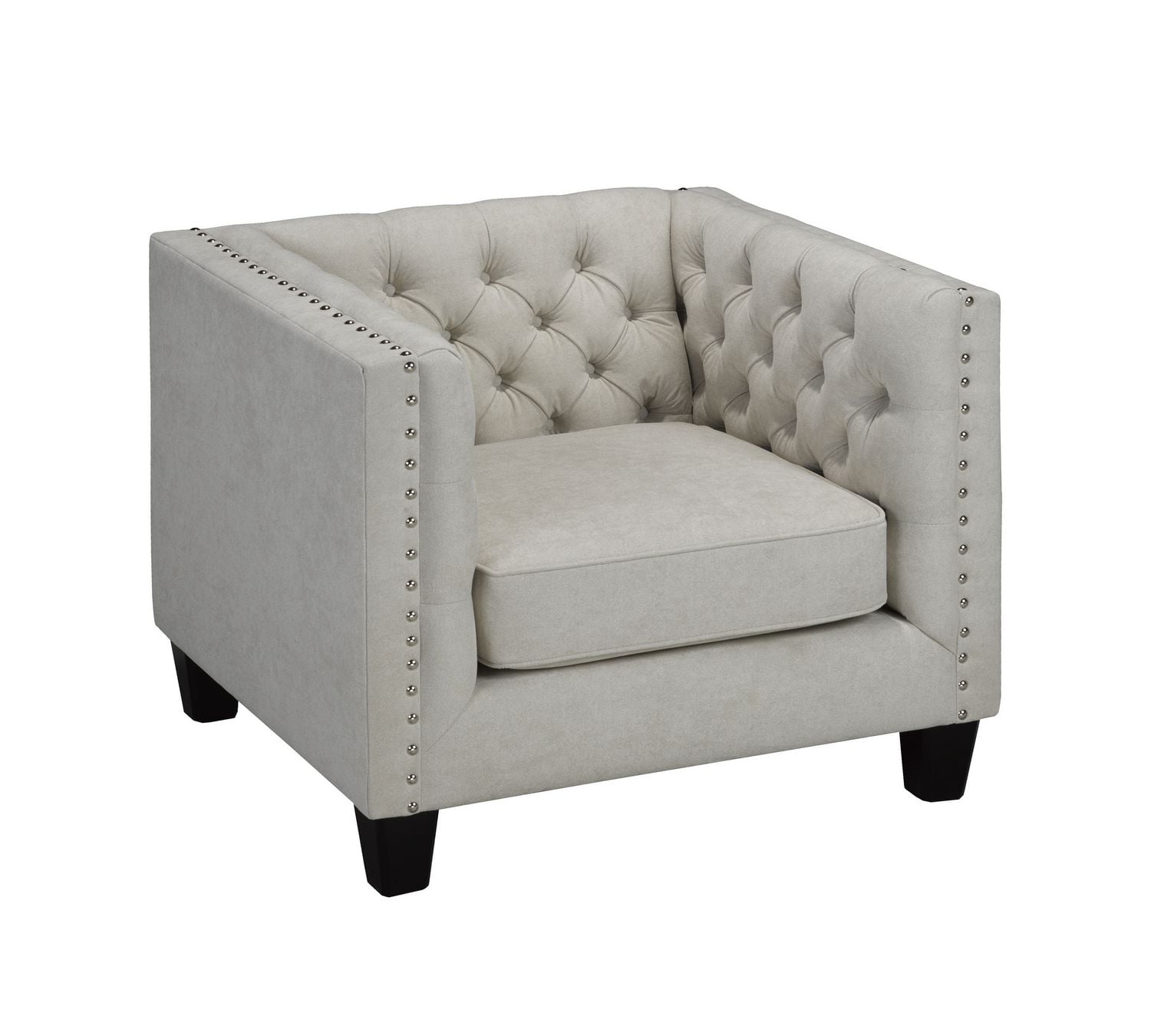 Canadian Made Aliyah White Fabric Chair Walmart Canada