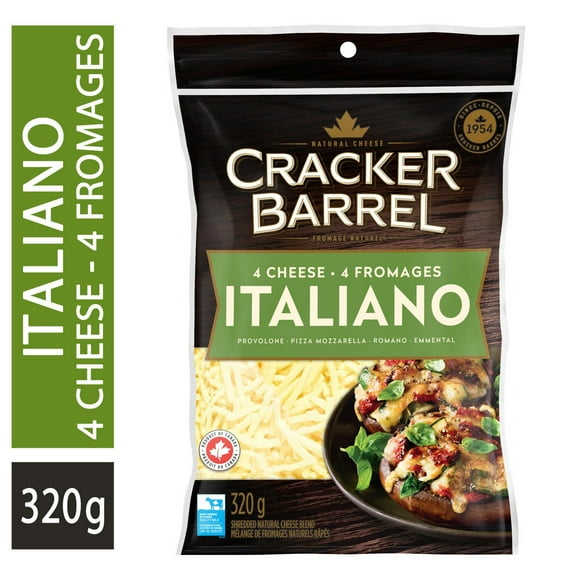 Cracker Barrel Fromage Râpé 4 Fromages Italiano
