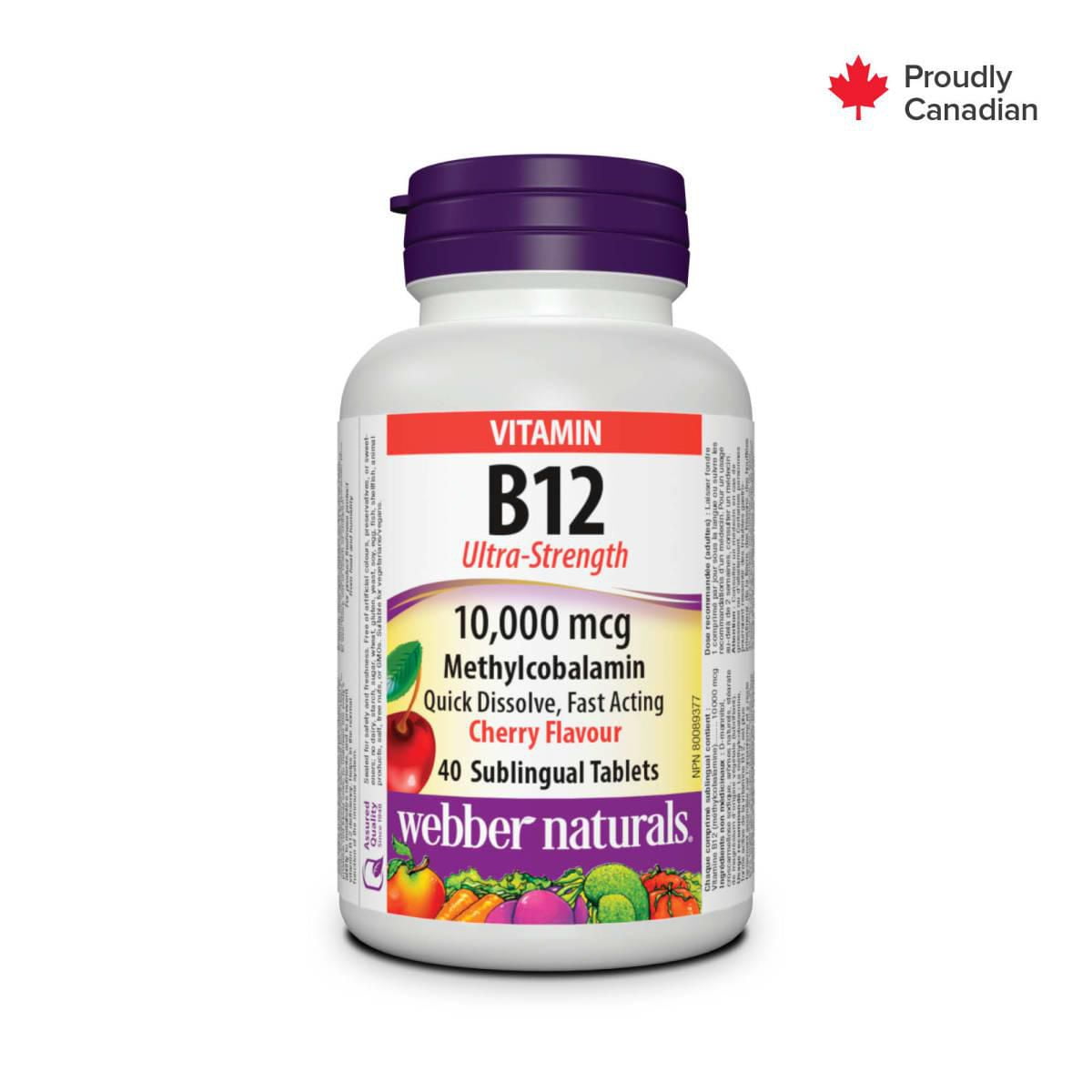 Webber Natural® B12 Ultra-Strength, 10,000 Mcg | Walmart Canada