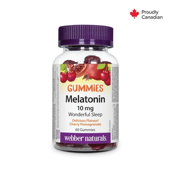 Webber Naturals® Melatonin Gummies, 10 mg, 60 Gummies