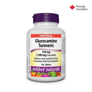 Webber Naturals® Glucosamine Turmeric, 750 mg/2,500 mg (Herbure de rouille)